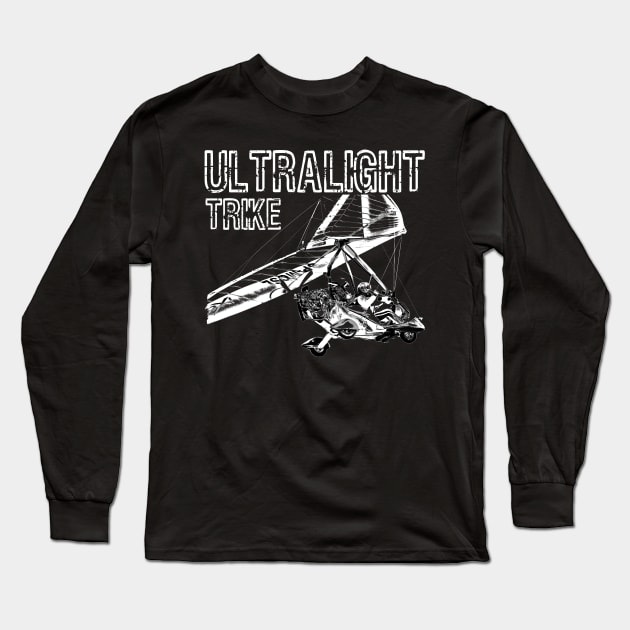 Microlight Ultralight Trike Aircraft - Original Design Long Sleeve T-Shirt by norules